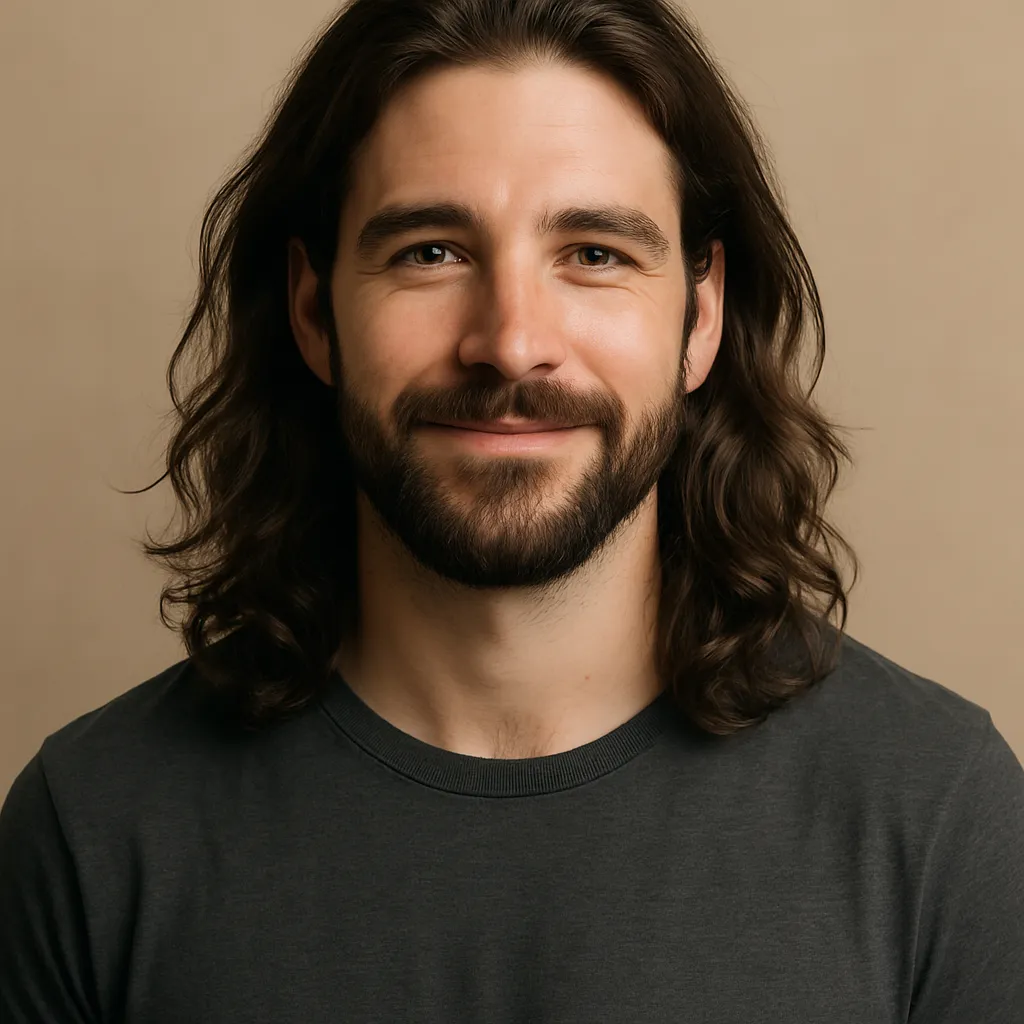 man with a beard and long hair