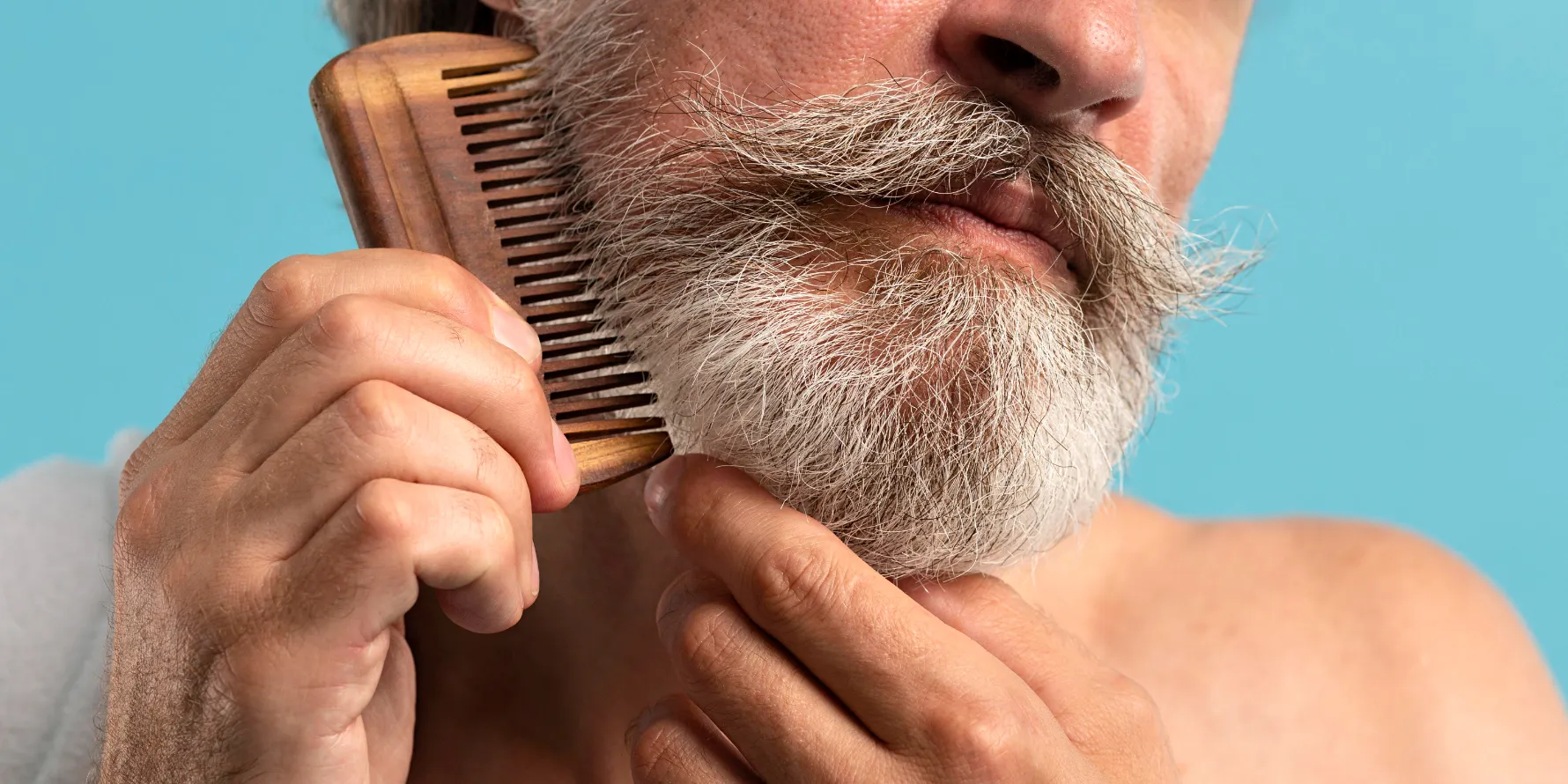wooden comb for beard care