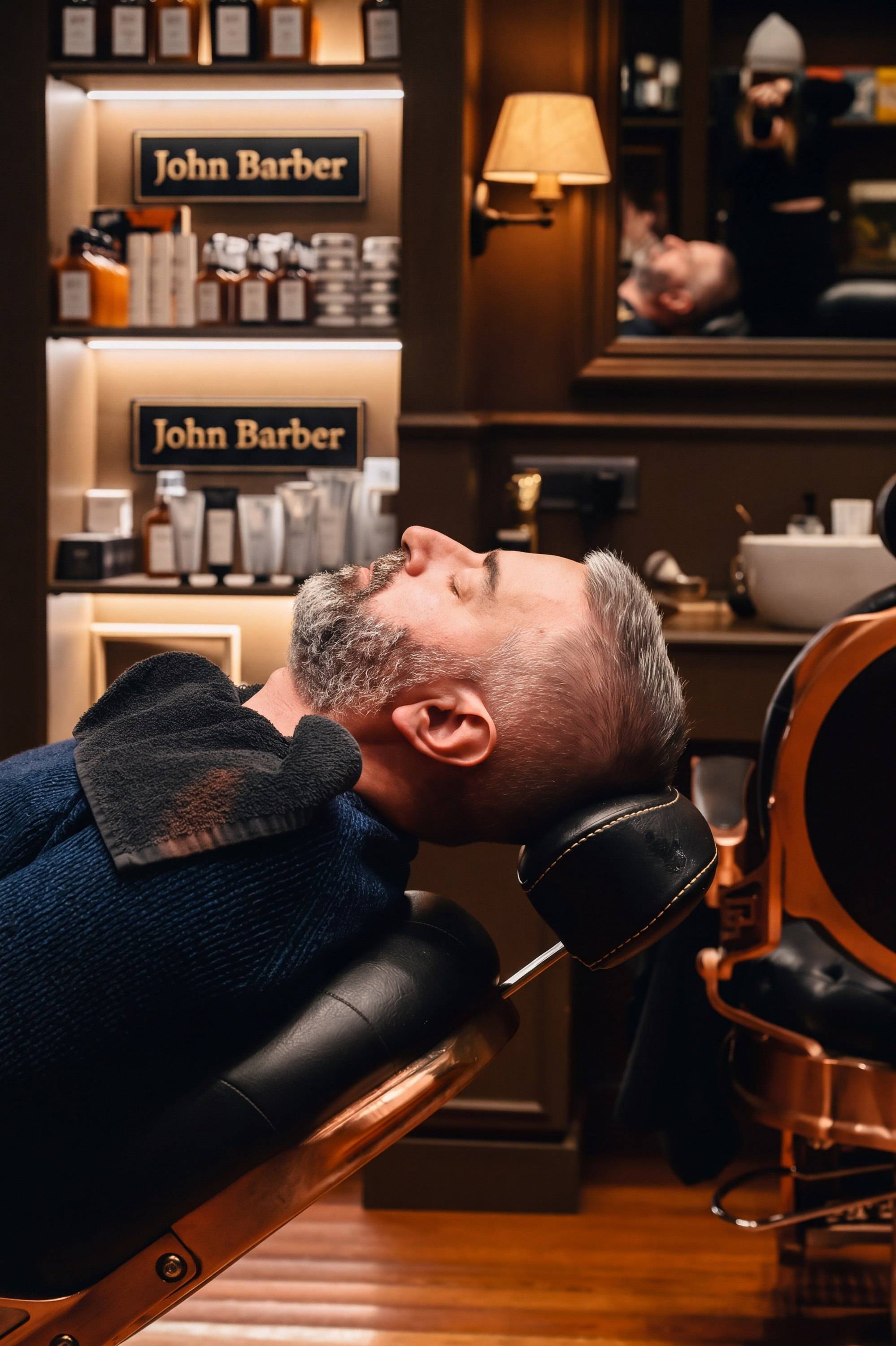 Innenraum des John Barber Salons Porta Venezia
