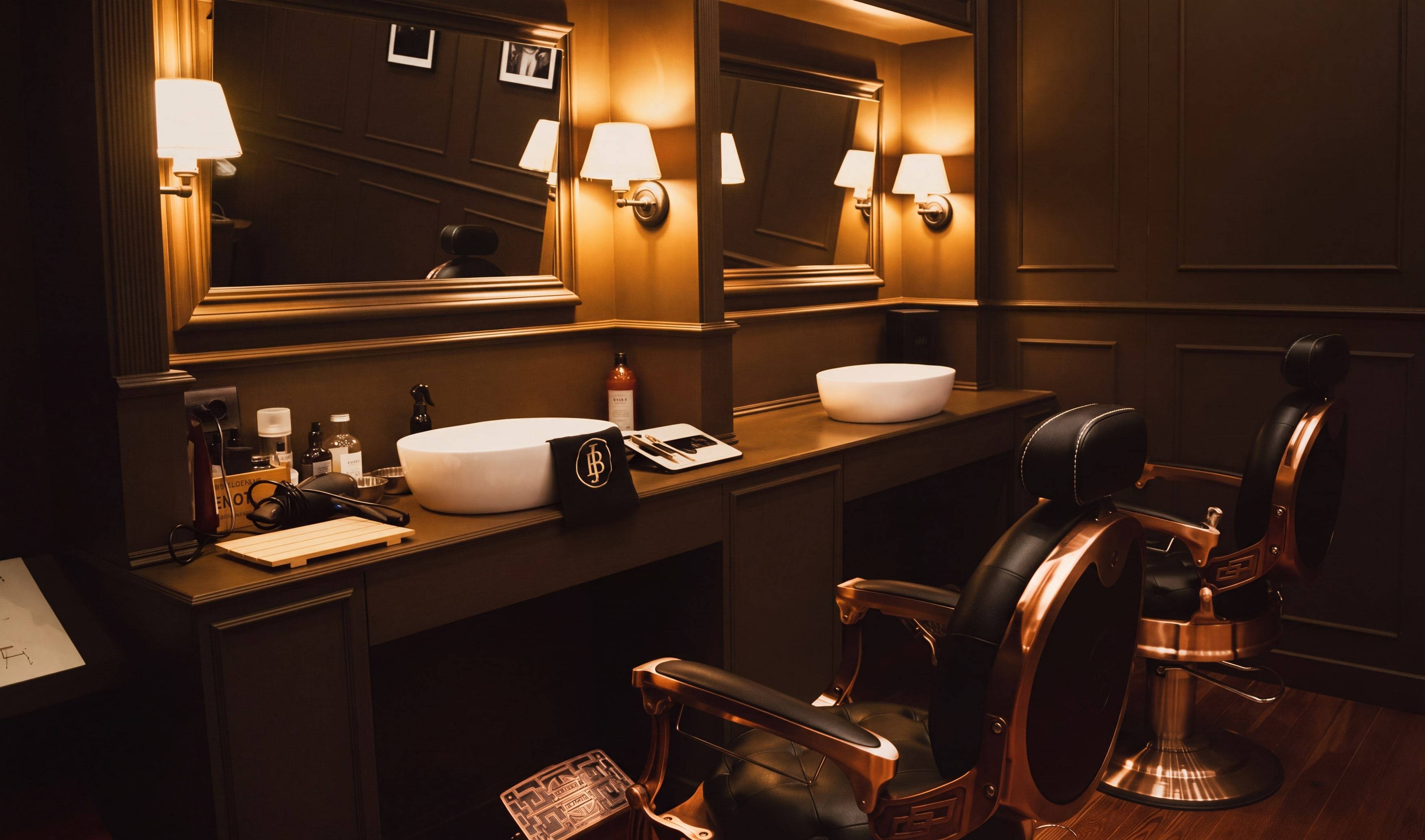Innenraum des John Barber Salons Porta Venezia